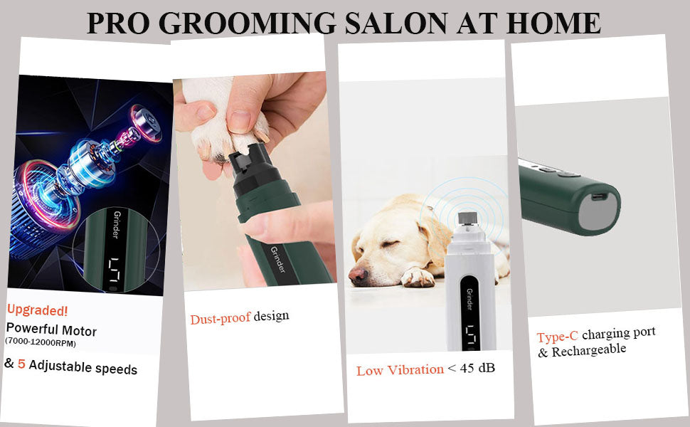 Pet electric nail grinder & shaper