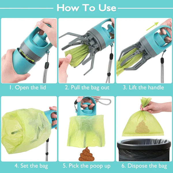 Dog poop picker with Dispenser