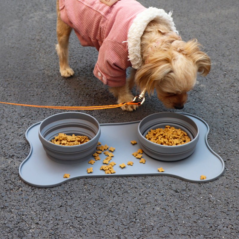 Pet Silicone Tray with Bowls